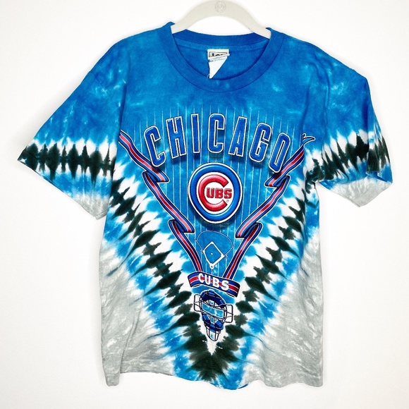 chicago cubs tie dye shirt